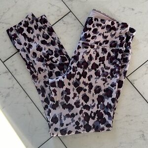 New Calvin Klein Performance High Waist ‘Orchid Print’ Leggings Woman’s SZ M